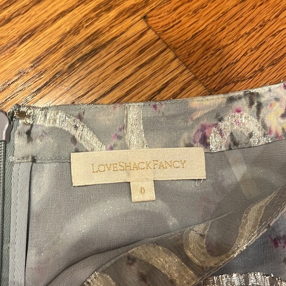 LoveShackFancy Woman’s Flowy Mini Skirt Size 0 - Picture 3 of 6